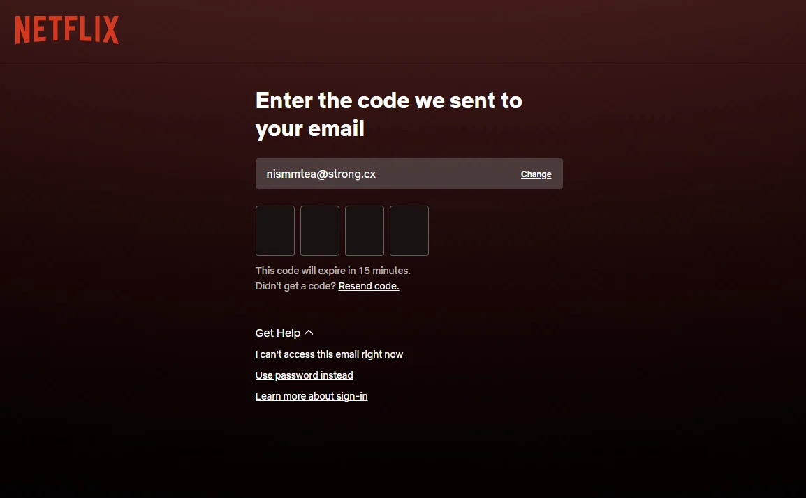Screenshot langkah 2: Masuk Menggunakan Password