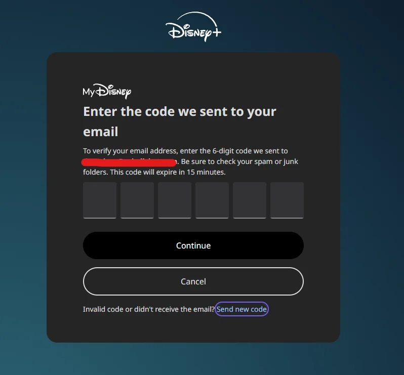 Screenshot langkah 3: Langkah 3 — Masukkan Kode OTP dari Email