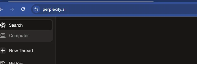 Screenshot langkah 2: Langkah 2: Kunjungi Website atau Aplikasi Perplexity AI