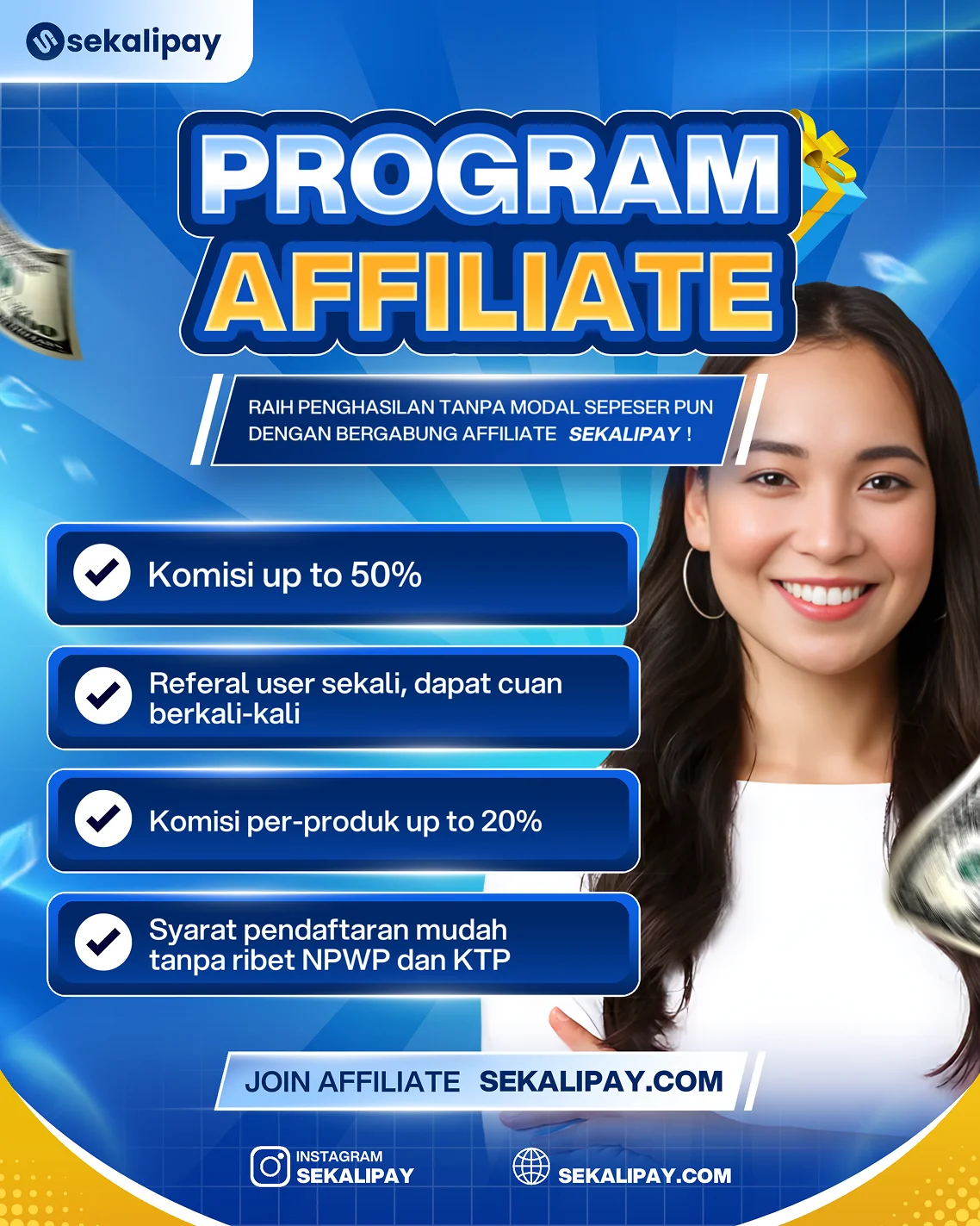 Dapatkan cuan tanpa perlu keluar modal, cukup ajak teman dan dapatkan keuntungan!